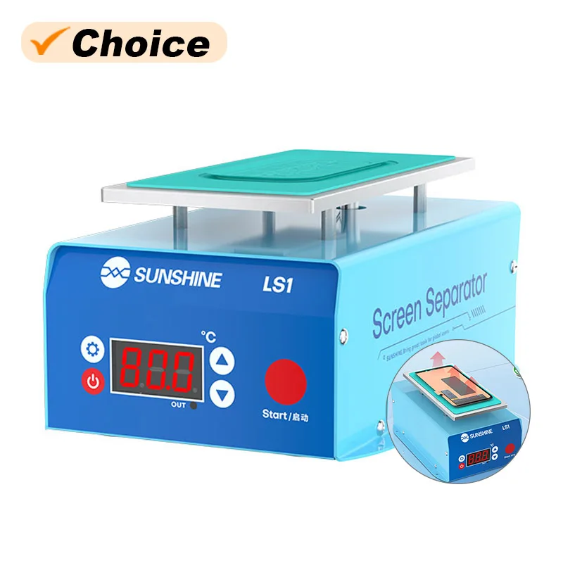 Аппарат для снятия клея для экрана SUNSHINE LS1, умный инструмент для разборки экрана с постоянной температурой
Аппарат для снятия клея для экрана SUNSHINE LS1, умный инструмент для разборки экрана с постоянной температурой