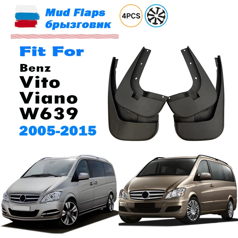 2005-2015 FOR Mercedes Benz Viano Vito W639 Mudguard Fender Mud Flap Guards Splash Mudflaps Car Accessories Front Rear 4pcs
2005-2015 FOR Mercedes Benz Viano Vito W639 Mudguard Fender Mud Flap Guards Splash Mudflaps Car Accessories Front Rear 4pcs