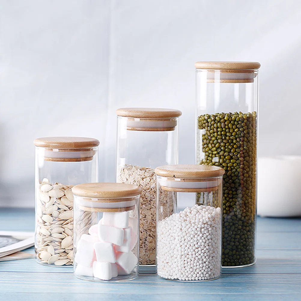1800Ml Storage Jars For Tea Coffee Spice Candy 10X25Cm Bamboo Lid Airtight Food Containers Eco-Friendly Round Glass Jar
1800Ml Storage Jars For Tea Coffee Spice Candy 10X25Cm Bamboo Lid Airtight Food Containers Eco-Friendly Round Glass Jar