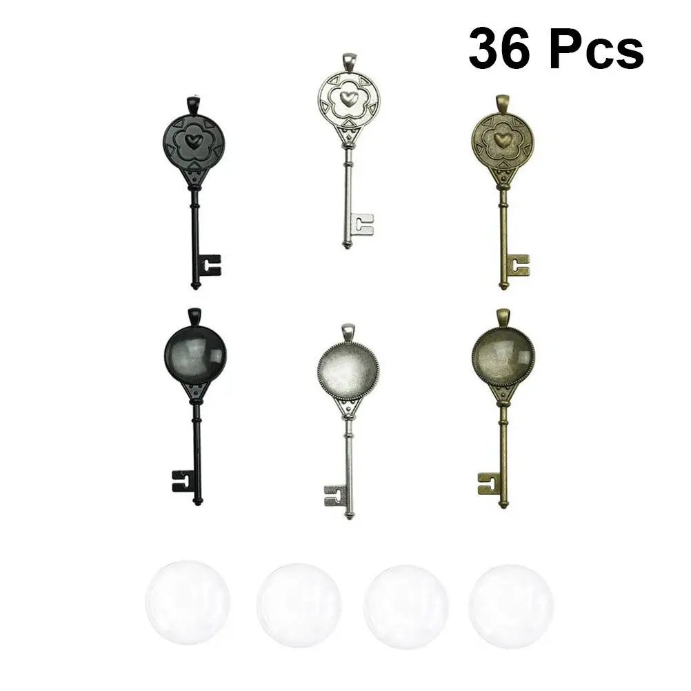 36pcs Retro Vintage Alloy Tray Accessories Pendant For Diy Jewelry Making Black Color Time Precious Stone Bottom
36pcs Retro Vintage Alloy Tray Accessories Pendant For Diy Jewelry Making Black Color Time Precious Stone Bottom