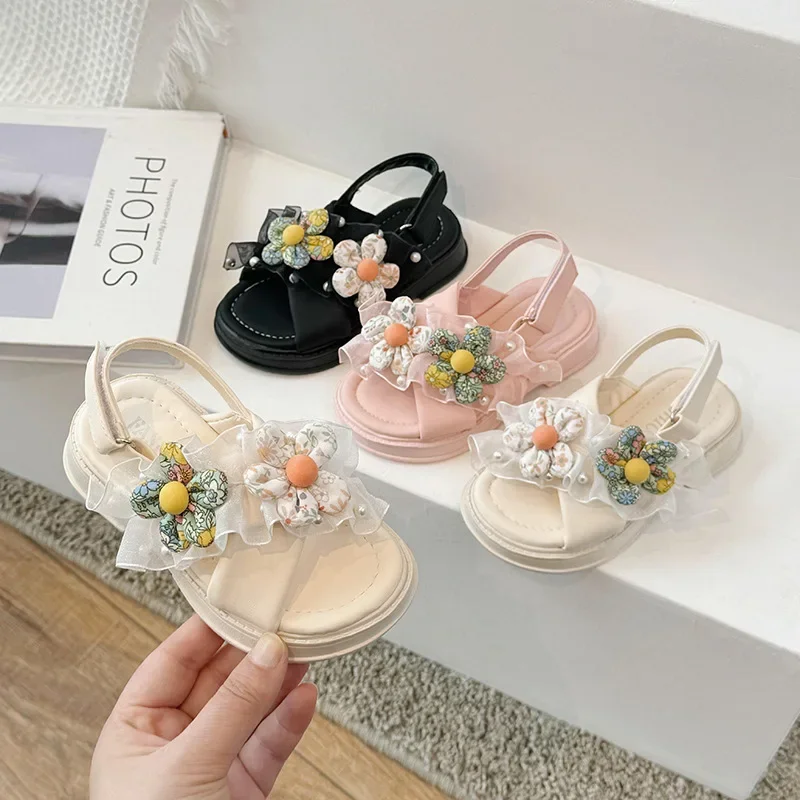Girls 2025 Summer New Sandals Big Children Soft Soled Cross Beach Shoes Baby Princess Flower Children Shoes
Girls 2025 Summer New Sandals Big Children Soft Soled Cross Beach Shoes Baby Princess Flower Children Shoes