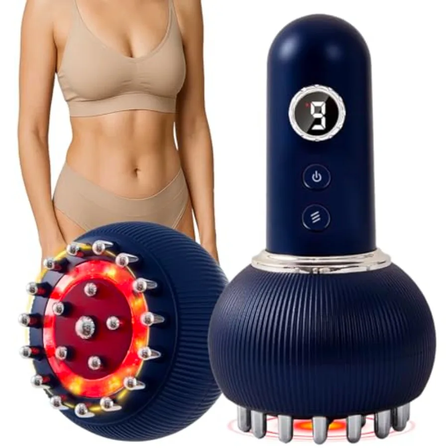 Lymphatic Drainage Massager with Microcurrent Light Heat Vibration for Anti-Cellulite Body Sculpting on Legs Arms Belly Reduces
Lymphatic Drainage Massager with Microcurrent Light Heat Vibration for Anti-Cellulite Body Sculpting on Legs Arms Belly Reduces