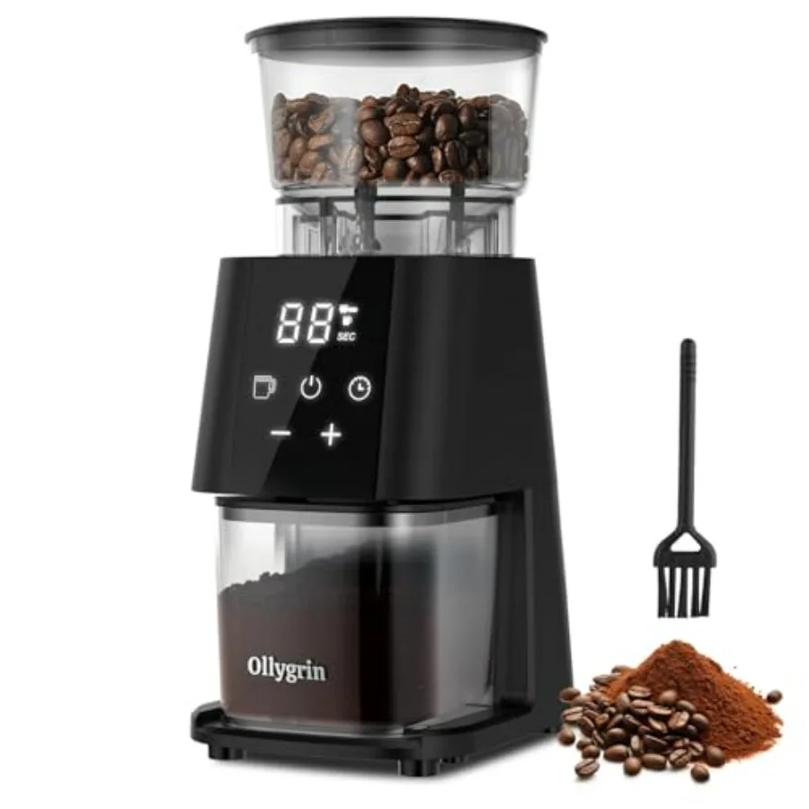 Electric Conical Burr Coffee Grinder, Coffee Grinder with 30 Grind Settings, Touchscreen Coffee Grinder for Home Use, Compact C
Electric Conical Burr Coffee Grinder, Coffee Grinder with 30 Grind Settings, Touchscreen Coffee Grinder for Home Use, Compact C