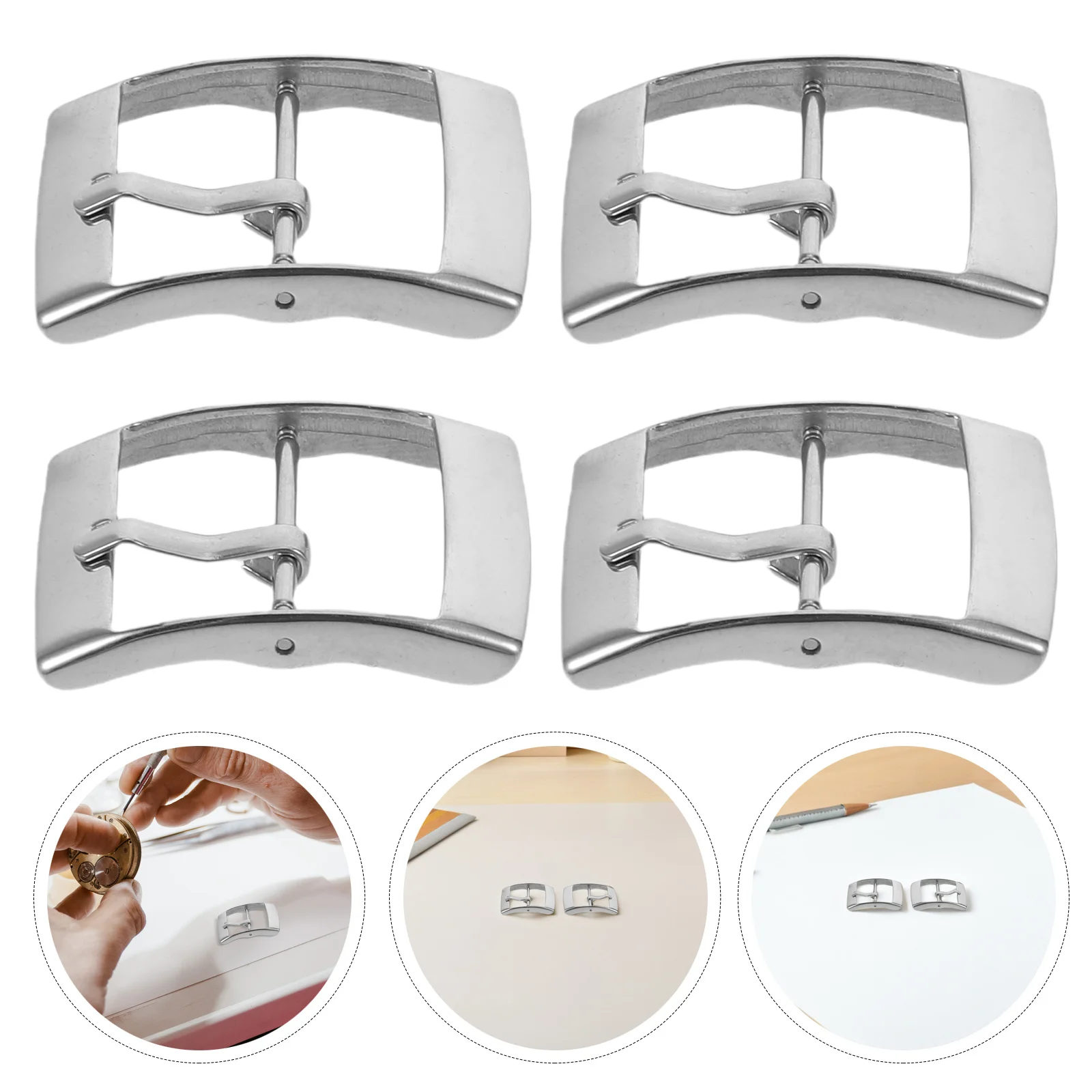 4Pcs Watch Band Buckle Replacement Stainless Steel Quick Release Metal Strap Clasp for Casual and Formal Use Watch Clasp
4Pcs Watch Band Buckle Replacement Stainless Steel Quick Release Metal Strap Clasp for Casual and Formal Use Watch Clasp