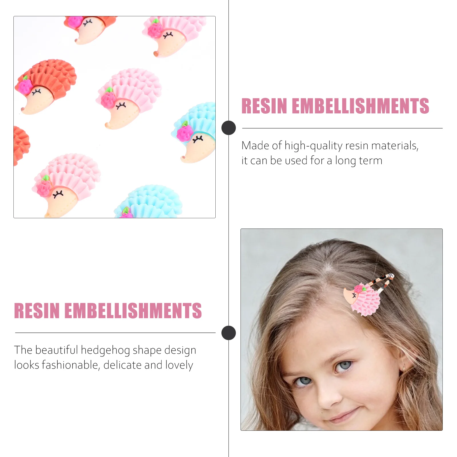 20Pcs DIY Craft Accessories Cute Hedgehog Charms Resin Hair Clip Decor for Headdress Making Supplies Hedgehog Embellishments
20Pcs DIY Craft Accessories Cute Hedgehog Charms Resin Hair Clip Decor for Headdress Making Supplies Hedgehog Embellishments