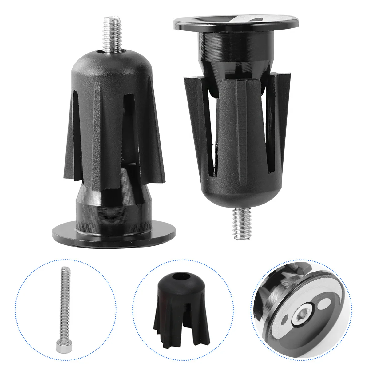 Aluminum Alloy Handlebar End Plugs Black Bike Grip Cap Replacement Parts With Wrench For Motorcycle Accessories
Aluminum Alloy Handlebar End Plugs Black Bike Grip Cap Replacement Parts With Wrench For Motorcycle Accessories