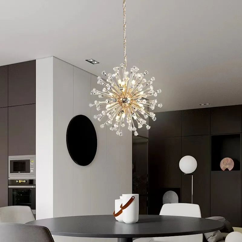 Nordic Dandelion Crystal Led Pendant Lamp Bedroom Living Study Room Postmodern G9 LED Creative Ball Chandelier Light
Nordic Dandelion Crystal Led Pendant Lamp Bedroom Living Study Room Postmodern G9 LED Creative Ball Chandelier Light