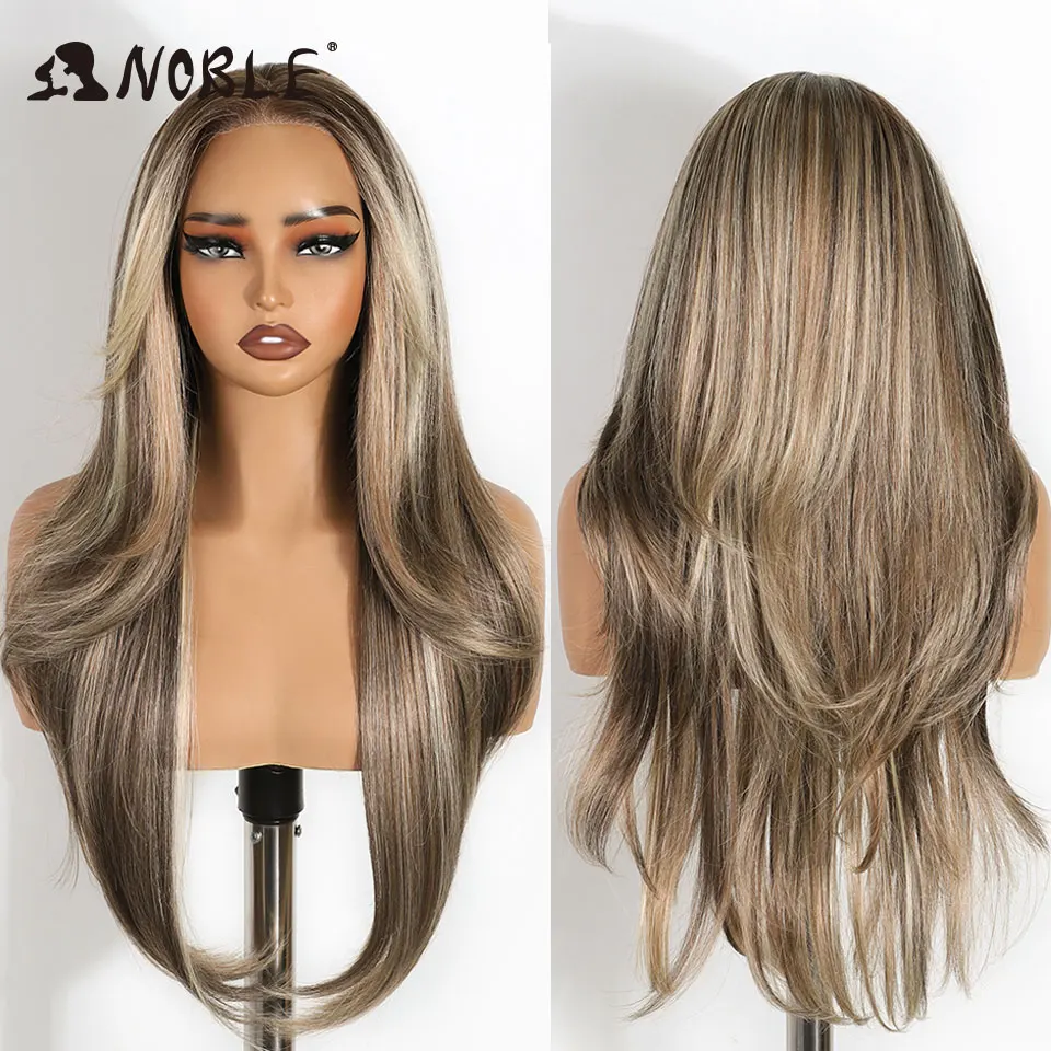 6X4 Glueless Lace Front Synthetic Wigs For Women,Pre Plucked Layered Straight Wear And Go Wig,Ombre White Blonde Heat Resistant
6X4 Glueless Lace Front Synthetic Wigs For Women,Pre Plucked Layered Straight Wear And Go Wig,Ombre White Blonde Heat Resistant