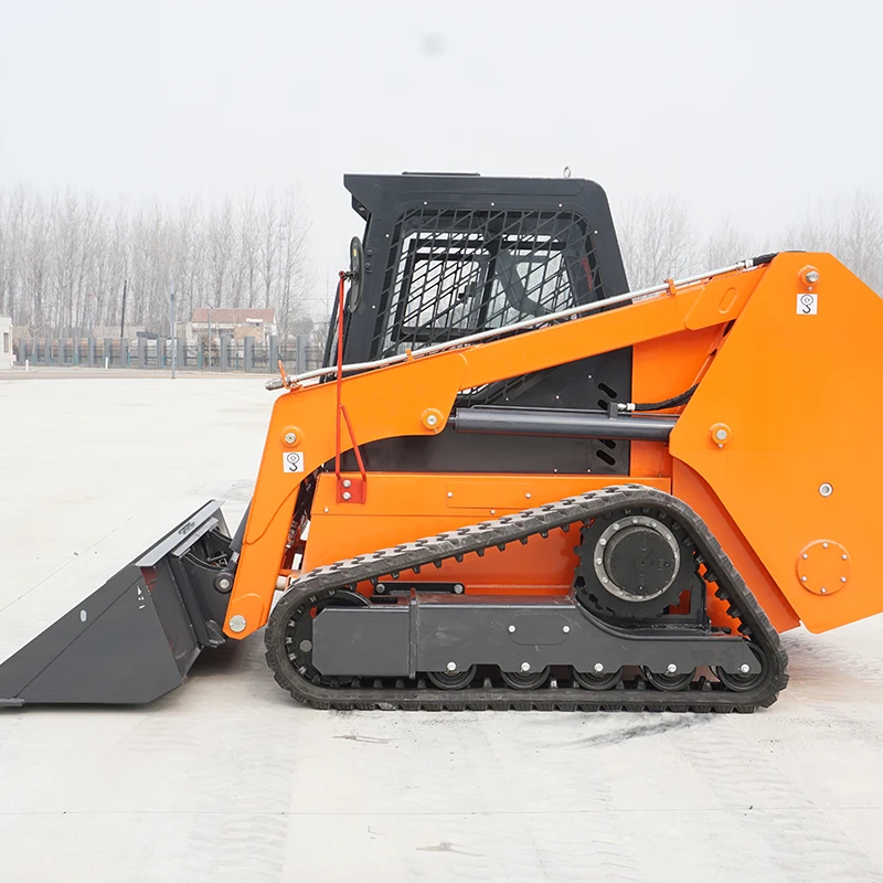 Small Diesel Powered Compact Loader Track Skid Steer Loader 4 in 1 Bucket for Construction Landscaping 
Small Diesel Powered Compact Loader Track Skid Steer Loader 4 in 1 Bucket for Construction Landscaping