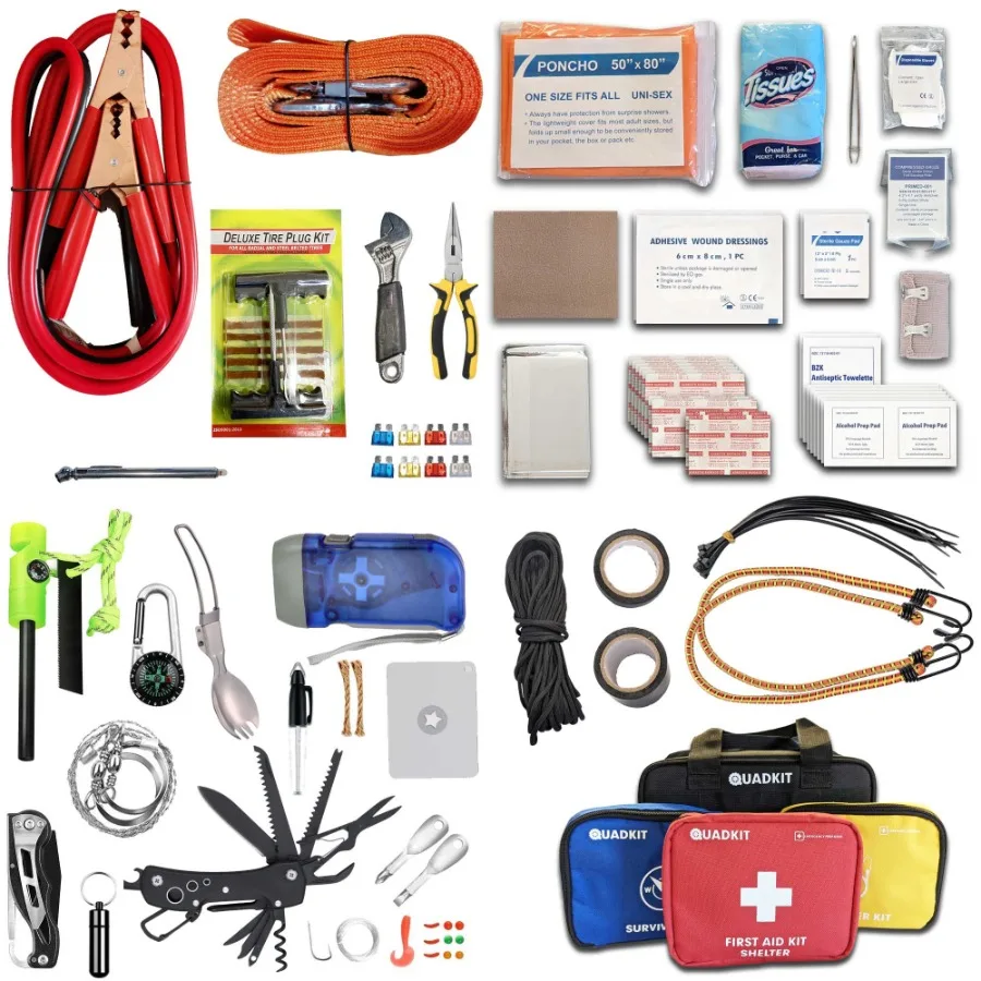QUADKIT ATV Emergency Kit 106 Essential Items for ATV; UTV; SxS; 4 Wheelers; Quads; Side by Sides; 4x4s; OffRoad 4in1 Kit: Auto
QUADKIT ATV Emergency Kit 106 Essential Items for ATV; UTV; SxS; 4 Wheelers; Quads; Side by Sides; 4x4s; OffRoad 4in1 Kit: Auto