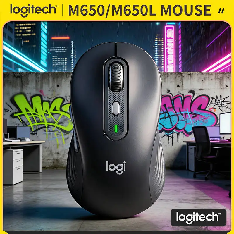 Logitech M650/M650L Ergonomic Mouse - Soft Thumb Rest, Dual Connectivity, SmartWheel Scrolling, 24-Month Battery Life
Logitech M650/M650L Ergonomic Mouse - Soft Thumb Rest, Dual Connectivity, SmartWheel Scrolling, 24-Month Battery Life