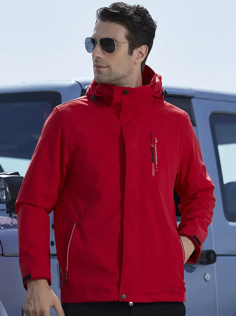 Men's Jacket For Outdoor Sports, Three-in-one Two-piece Removable Fleece Inner Belly Windproof Rainproof Winter Warm Coat
Men's Jacket For Outdoor Sports, Three-in-one Two-piece Removable Fleece Inner Belly Windproof Rainproof Winter Warm Coat