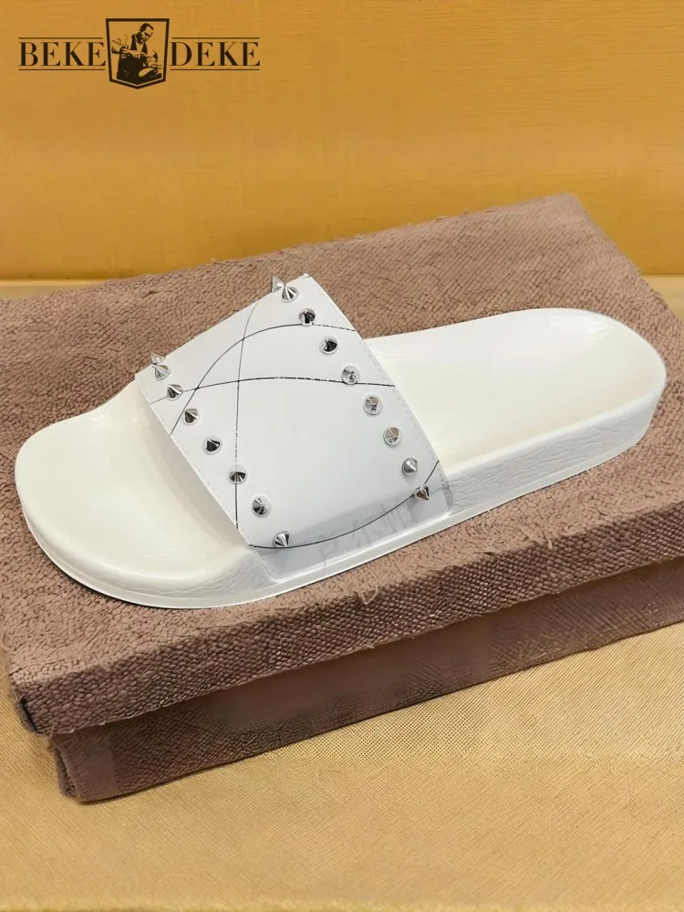 Trendy Men Summer Daily Wearing Outside Rivet Handmade Sandals Breathable Sequin Leopard Slips On Fashion Non-Slip Footwear
Trendy Men Summer Daily Wearing Outside Rivet Handmade Sandals Breathable Sequin Leopard Slips On Fashion Non-Slip Footwear