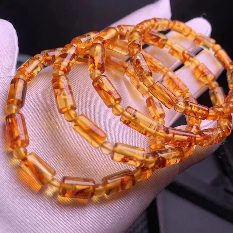 Natural Piebald Amber Yellow Gemstone Barrel Beads Bracelet 10x6mm Women Healing Stretch Bangle AAAAA
Natural Piebald Amber Yellow Gemstone Barrel Beads Bracelet 10x6mm Women Healing Stretch Bangle AAAAA