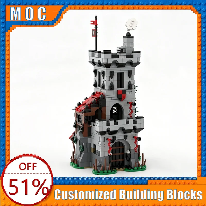 877PCS Medieval Wolf Outpost Castle Tower Model Building Blocks Assembly Educational Toy Creative Home Decoration Birthday Gifts
877PCS Medieval Wolf Outpost Castle Tower Model Building Blocks Assembly Educational Toy Creative Home Decoration Birthday Gifts
