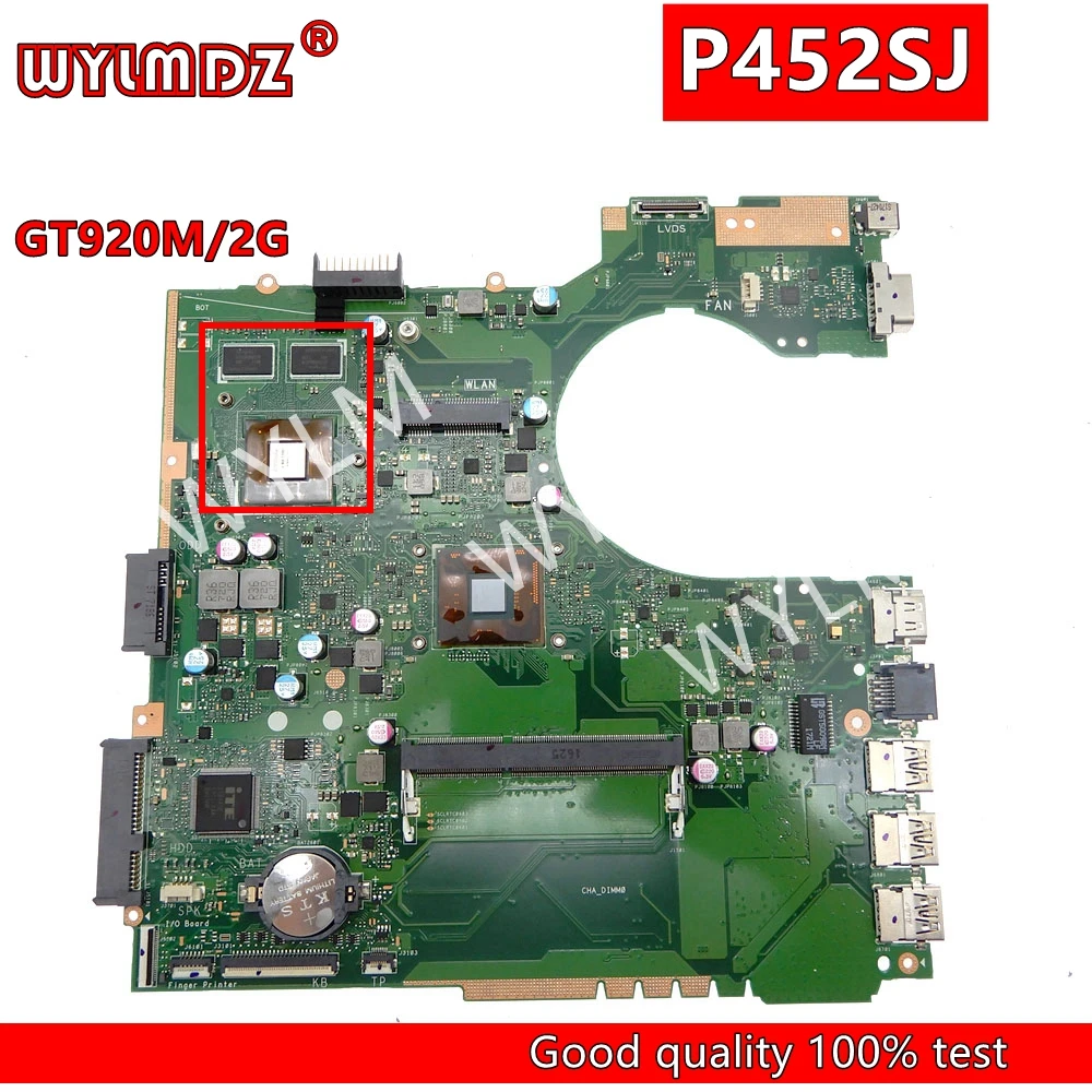 P452SJ GT920M/2G N3050/N3700CPU Laptop Motherboard For Asus P2420SJ PX452SA PX452SJ PE452SA PRO452SA PE452SJ PRO452SJ Mainboard
P452SJ GT920M/2G N3050/N3700CPU Laptop Motherboard For Asus P2420SJ PX452SA PX452SJ PE452SA PRO452SA PE452SJ PRO452SJ Mainboard