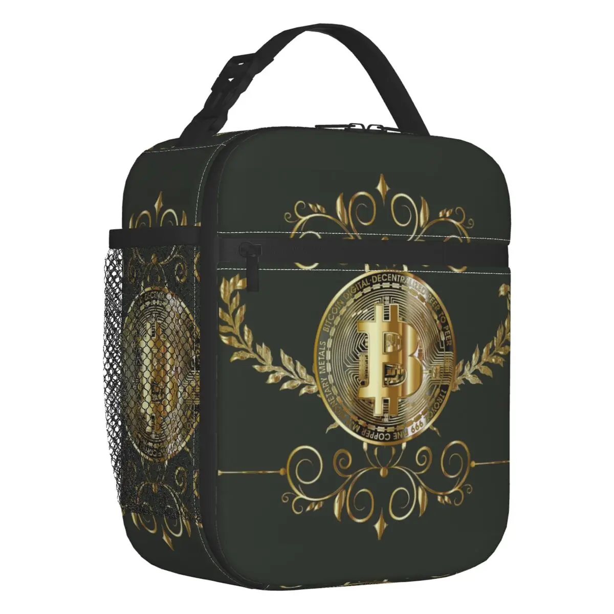 Custom Crypto Bitcoin Gold Coin Lunch Bag Men Women Cooler Thermal Insulated Lunch Boxes for Adult Office
Custom Crypto Bitcoin Gold Coin Lunch Bag Men Women Cooler Thermal Insulated Lunch Boxes for Adult Office