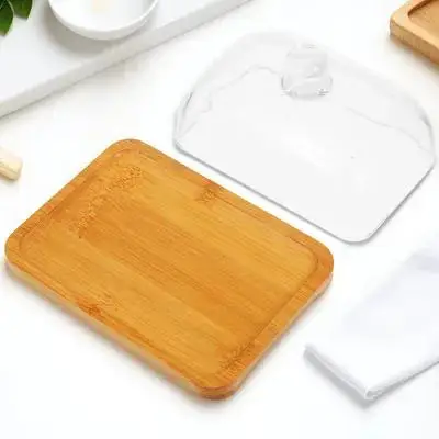 Rectangular Glass Butter Dish Clear Lid Stylish Butter Container Serving Plate for Cheese Cupcakes Pastries Snacks 
Rectangular Glass Butter Dish Clear Lid Stylish Butter Container Serving Plate for Cheese Cupcakes Pastries Snacks