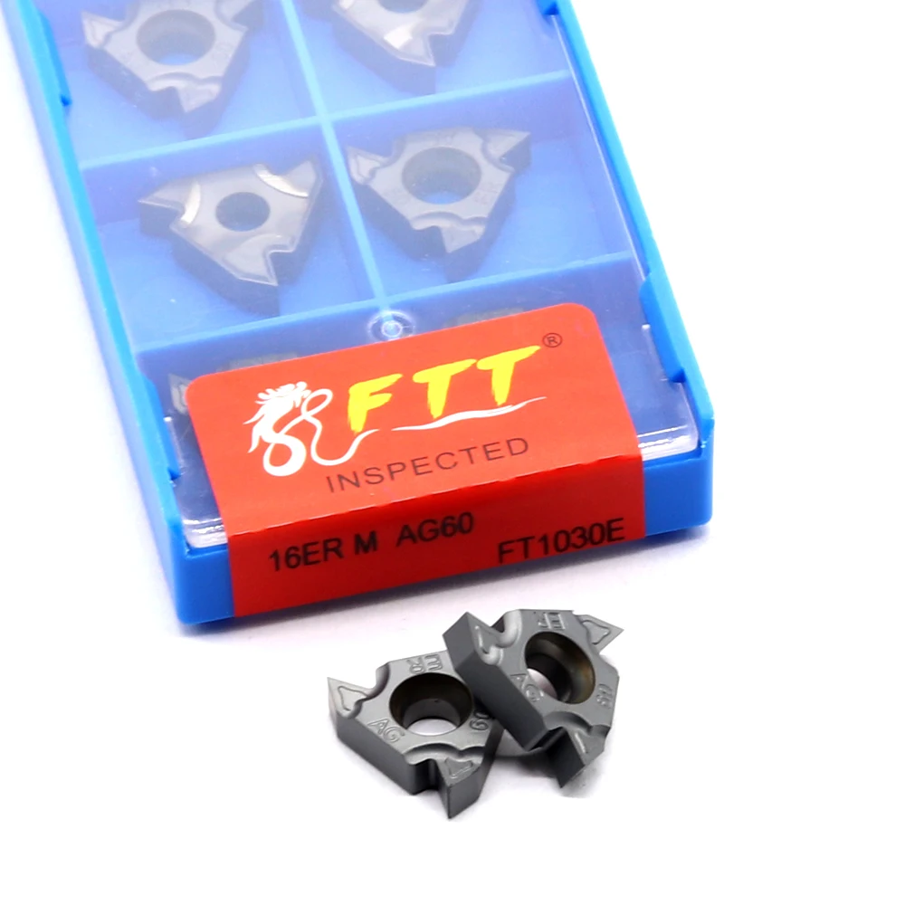 10Pcs 16ER M AG60 FT1030E Thread Turning Tools Tungsten Carbide Insert Threading Lathe CNC Lathe Blade
10Pcs 16ER M AG60 FT1030E Thread Turning Tools Tungsten Carbide Insert Threading Lathe CNC Lathe Blade