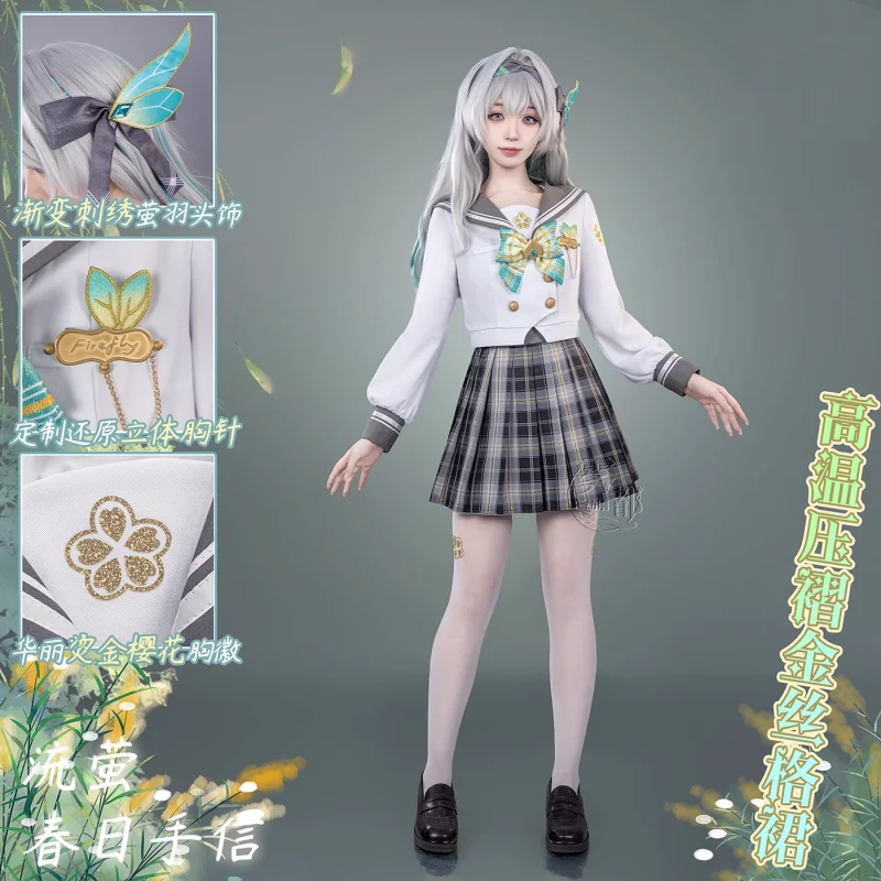 Firefly Cosplay Costume JK Dress Game Honkai: Star Rail Cosplay Anime Women Uniform Role Play Clothing Carnival Party 2025 New
Firefly Cosplay Costume JK Dress Game Honkai: Star Rail Cosplay Anime Women Uniform Role Play Clothing Carnival Party 2025 New