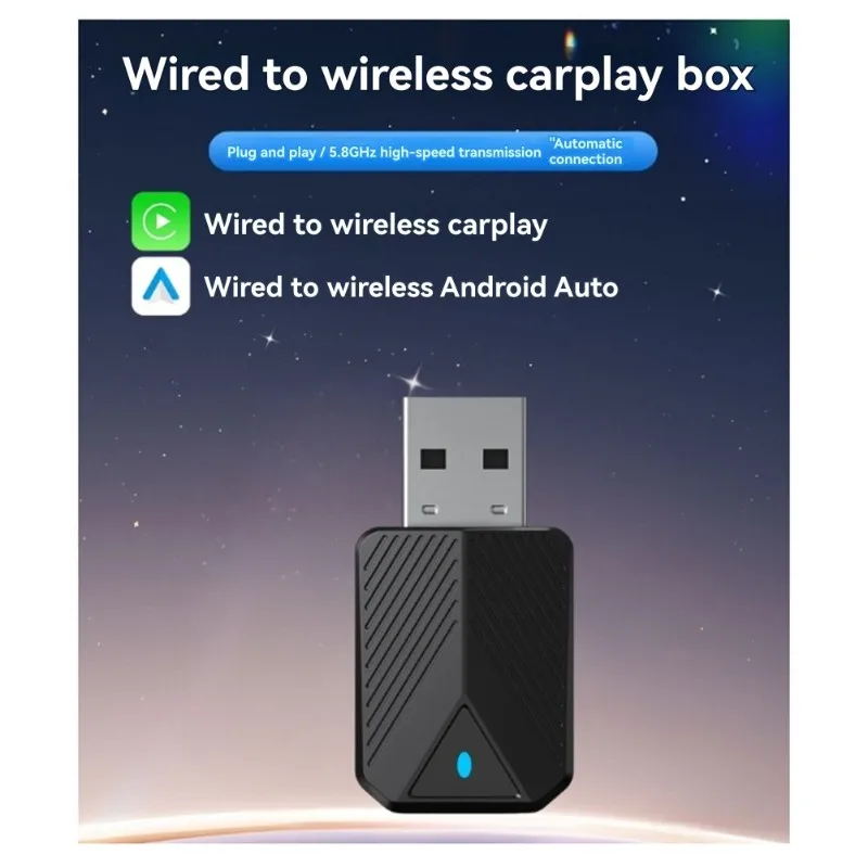 Wireless Adapter For Carplay Android Auto- Wired Connection Supports Both For Carplay& Android Auto Wirelessly In For Car
Wireless Adapter For Carplay Android Auto- Wired Connection Supports Both For Carplay& Android Auto Wirelessly In For Car