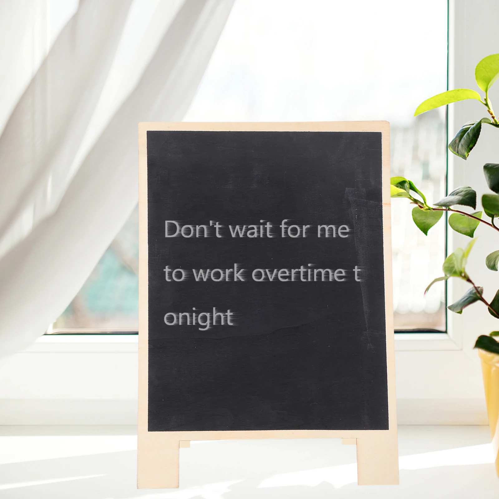 Double-Sided Blackboard Sign Foldable Wooden Tabletop Chalkboard for Home Office Kitchen Menu Messages Wooden Blackboard
Double-Sided Blackboard Sign Foldable Wooden Tabletop Chalkboard for Home Office Kitchen Menu Messages Wooden Blackboard