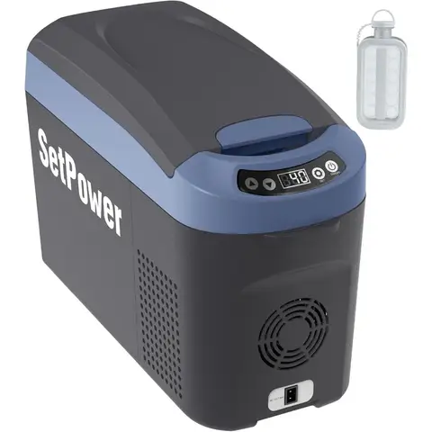 12V 15L Portable Car Refrigerator - RV Cooler for Camping and Travel