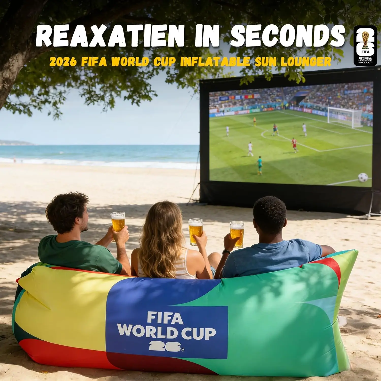 FIFA World Cup 2026 Inflatable Sun Lounger, Air Sofa Hammock Inflatable Couch for Camping Backyard Lakeside Balloon
FIFA World Cup 2026 Inflatable Sun Lounger, Air Sofa Hammock Inflatable Couch for Camping Backyard Lakeside Balloon