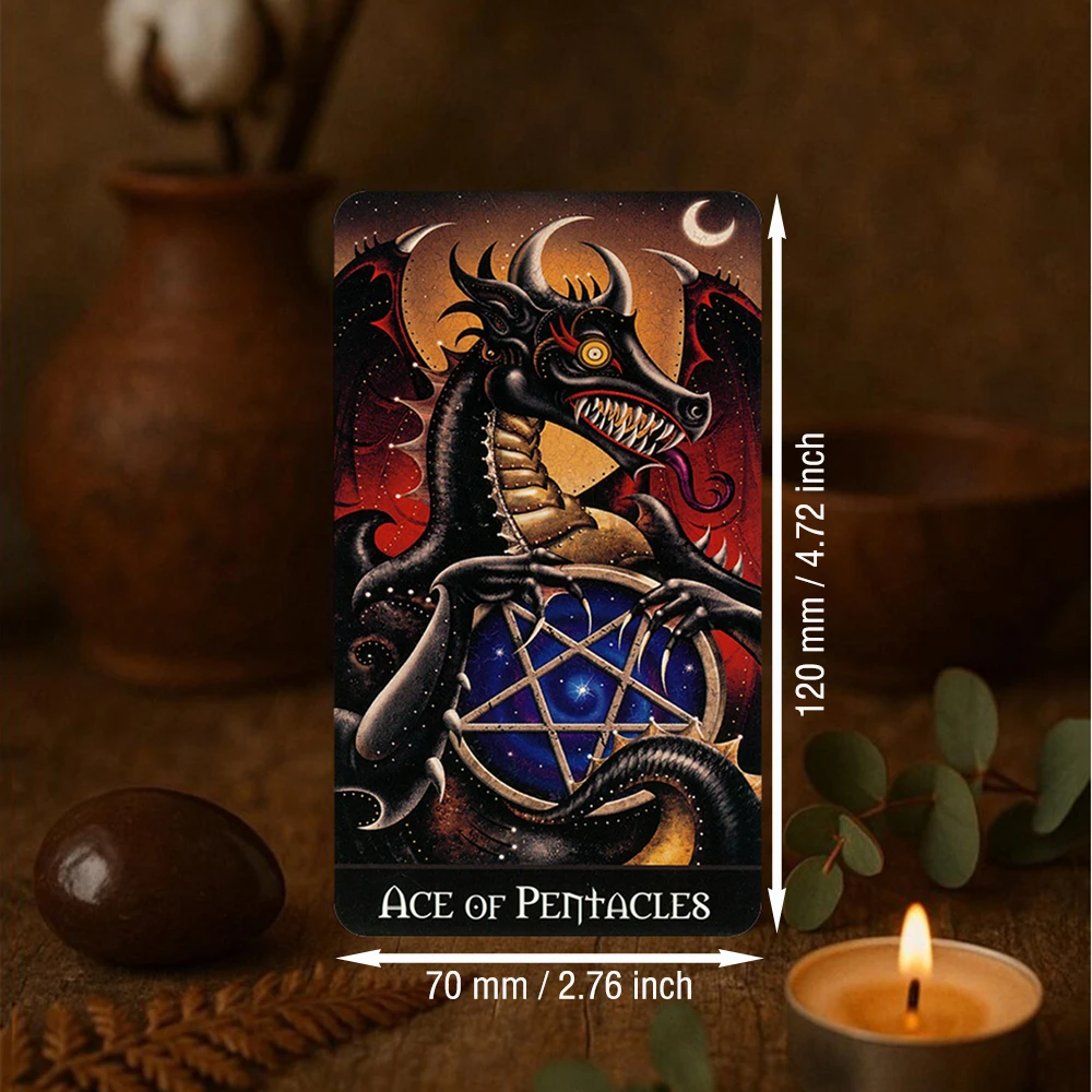 12CM×7CM Deviant Moon Divination Tarot Borderless Edition with Guidebook, Unique Tarot Cards, 78 Tarot Cards, Custom Design
12CM×7CM Deviant Moon Divination Tarot Borderless Edition with Guidebook, Unique Tarot Cards, 78 Tarot Cards, Custom Design