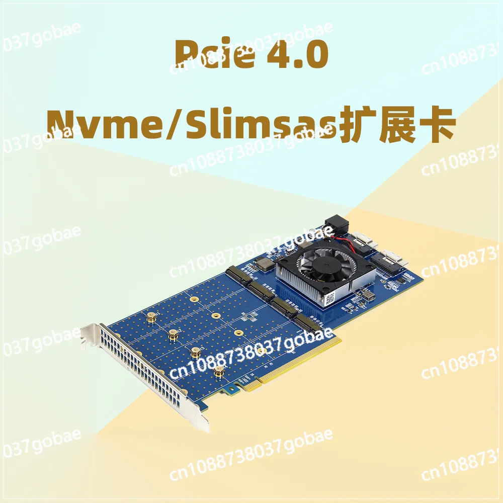 Контроллер расширения PCIe 4.0 PEX88048 без разделителя, 4x M.2, двойной SlimSAS
Контроллер расширения PCIe 4.0 PEX88048 без разделителя, 4x M.2, двойной SlimSAS