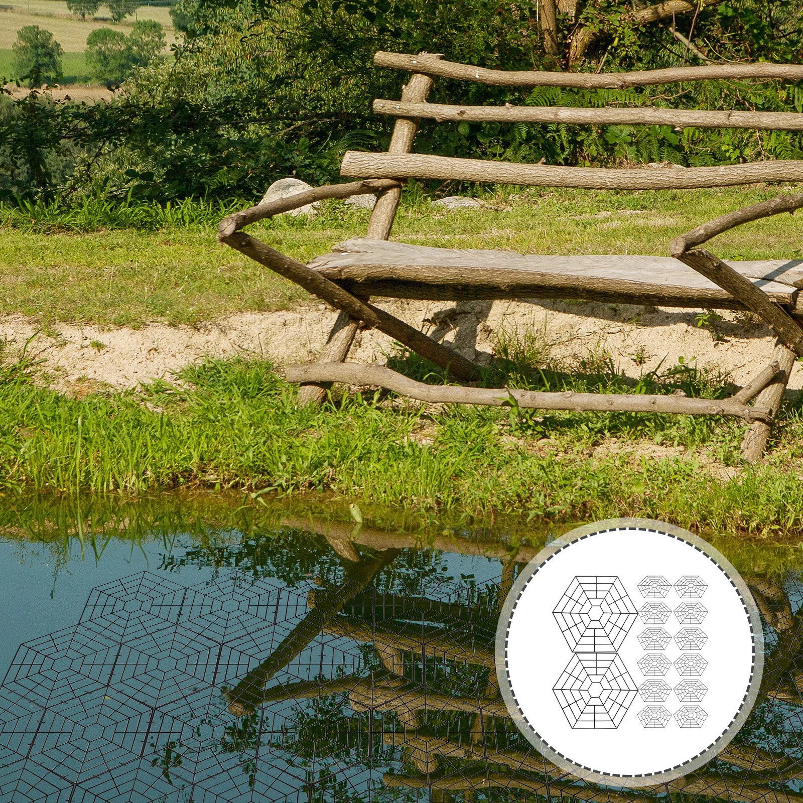 30Pcs Professional Pond Mesh Six-Angle Fish Protective Net Sturdy Floating Design Bird Prevention Fish Guard for Garden Ponds
30Pcs Professional Pond Mesh Six-Angle Fish Protective Net Sturdy Floating Design Bird Prevention Fish Guard for Garden Ponds