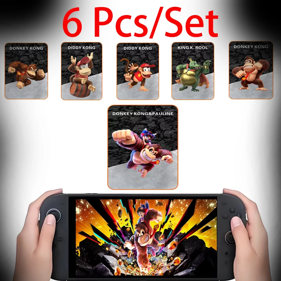 2025 Новый стиль, 6 шт., 3D-игры, карты Donkey Kong Banamini Baolin DiamondPauline King Kong, мини-карты Sugi Senxi
2025 Новый стиль, 6 шт., 3D-игры, карты Donkey Kong Banamini Baolin DiamondPauline King Kong, мини-карты Sugi Senxi