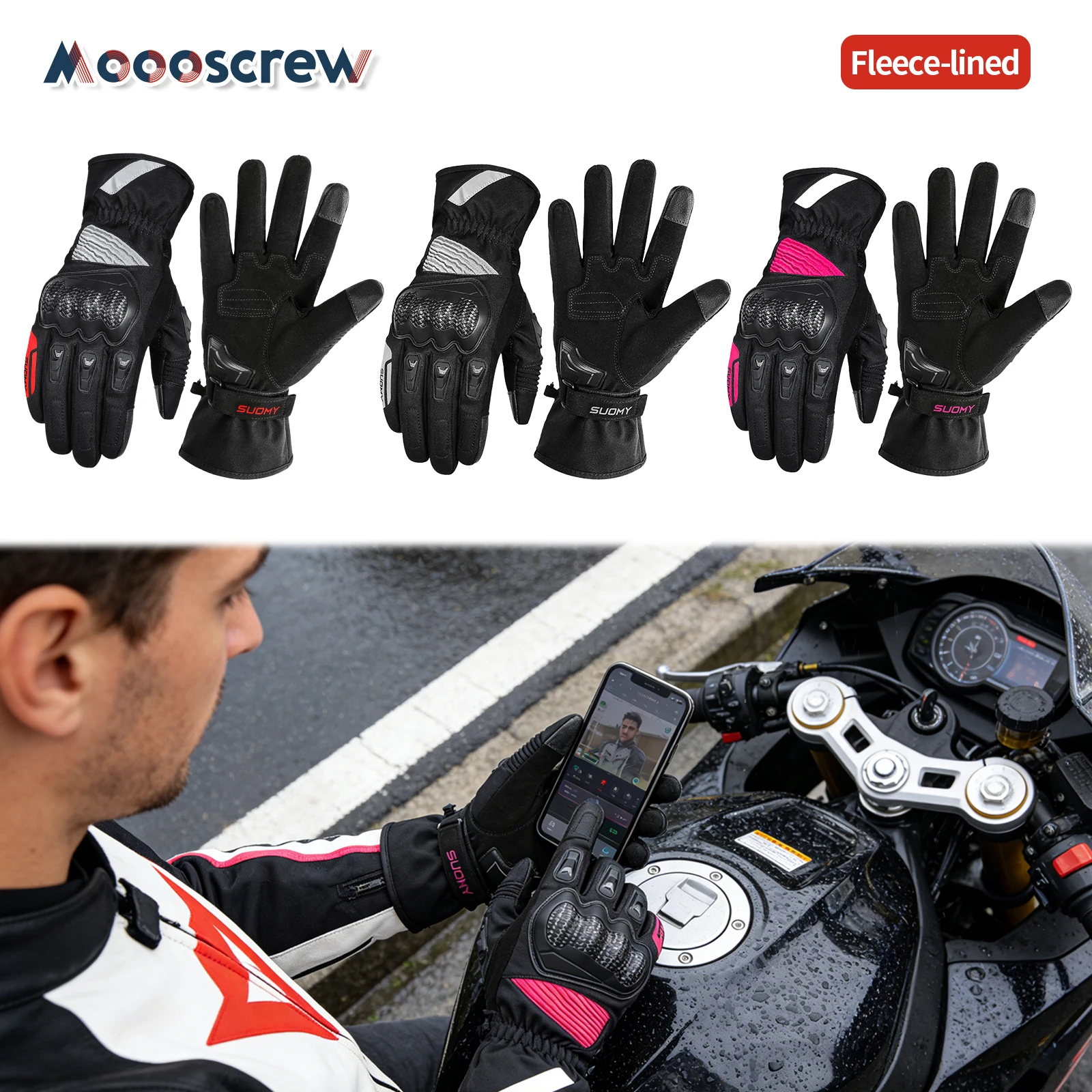 Moooscrew Motorcycle Gloves Off Road Motorcycle Riding Gloves Winter Warm Anti Fall Waterproof Fleece Lined Winter Gloves
Moooscrew Motorcycle Gloves Off Road Motorcycle Riding Gloves Winter Warm Anti Fall Waterproof Fleece Lined Winter Gloves