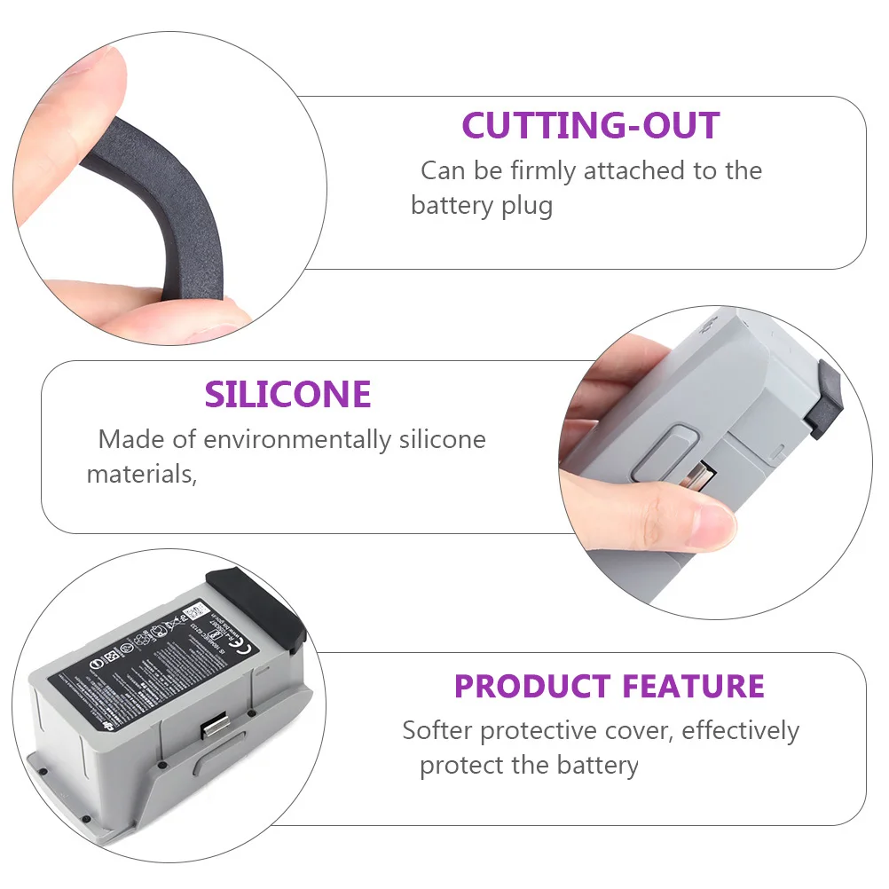 3Pcs Drone Battery Dustproof Cap Silicone Shield Moisture Resistant Cover for RC Quadcopter
3Pcs Drone Battery Dustproof Cap Silicone Shield Moisture Resistant Cover for RC Quadcopter