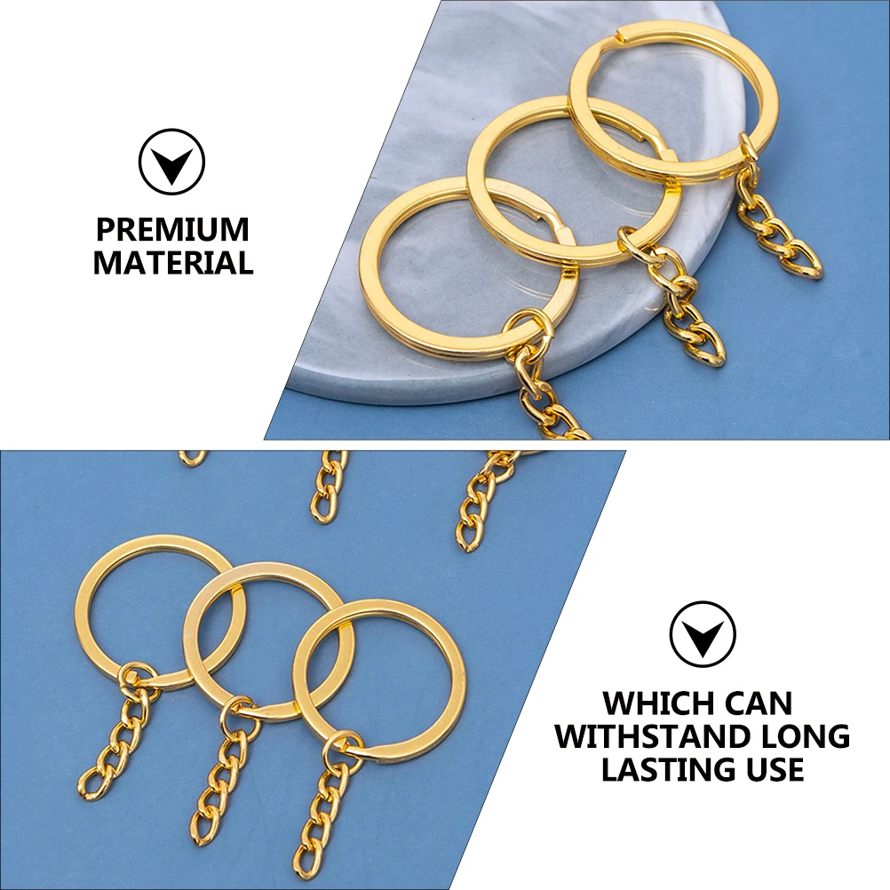 100pcs Gold Plated Flat Chain Circular Keys Organization Metal DIY Pendant Split Rings Circular Key Rings DIY Key Chain Jewelry
100pcs Gold Plated Flat Chain Circular Keys Organization Metal DIY Pendant Split Rings Circular Key Rings DIY Key Chain Jewelry