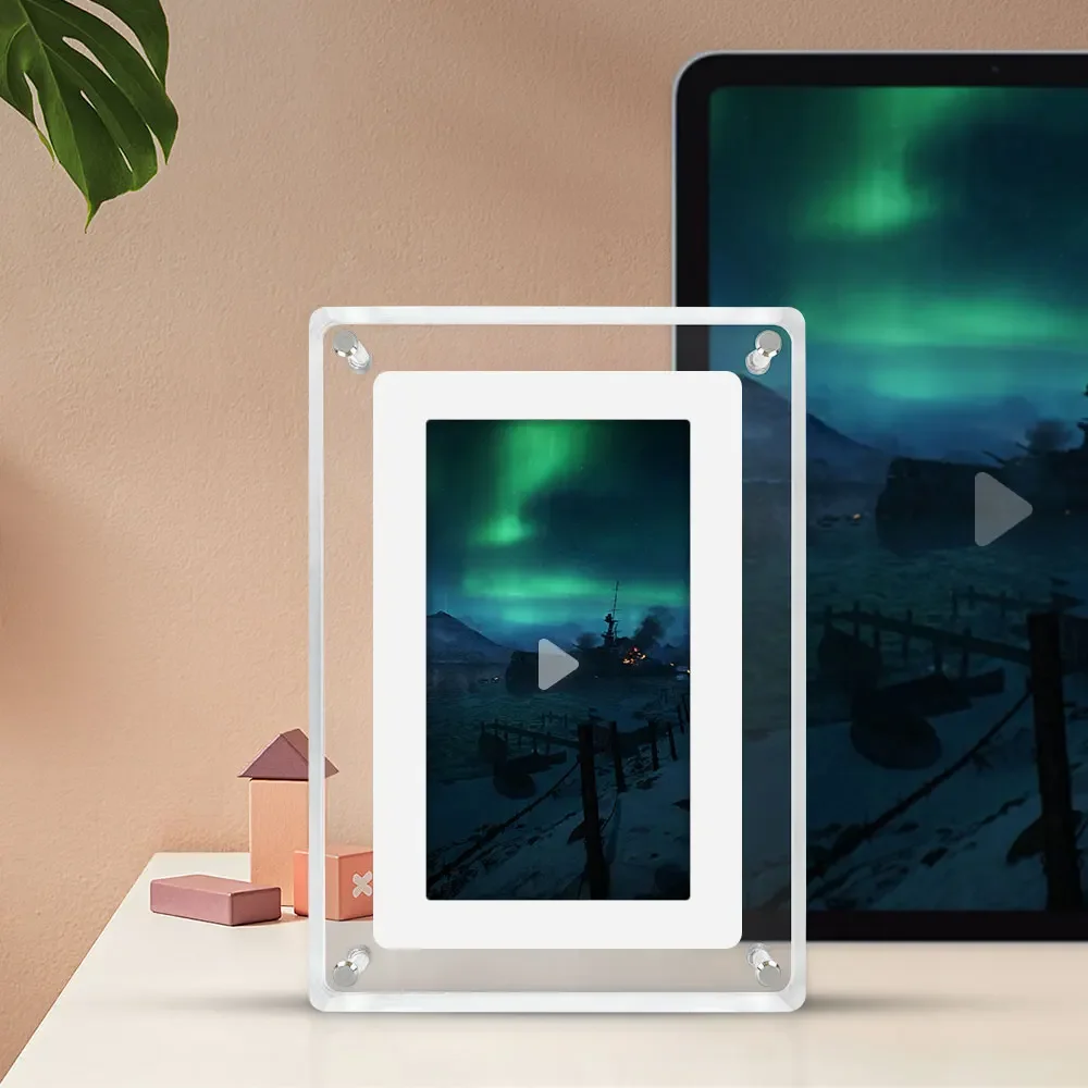 Factory Crystal Advertising Play Battery Powered Lcd OEM ODM 7 Inch Art Acrylic Digital Photo Picture Frame
Factory Crystal Advertising Play Battery Powered Lcd OEM ODM 7 Inch Art Acrylic Digital Photo Picture Frame