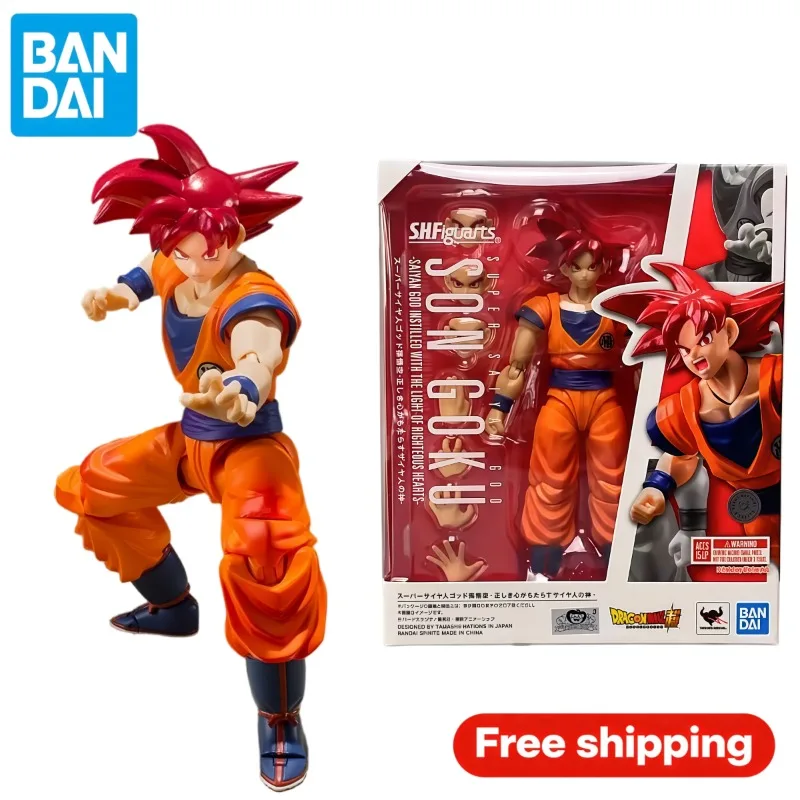 Original Bandai S.H.Figuarts Dragon Ball Super Super Saiyan God Son Goku Articulated Action Figure Collectible With Original Box
Original Bandai S.H.Figuarts Dragon Ball Super Super Saiyan God Son Goku Articulated Action Figure Collectible With Original Box