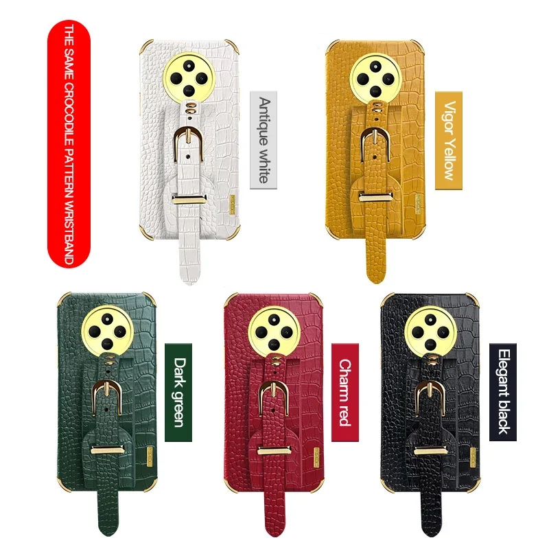 Wristband Wrist Strap Crocodile PU Leather Soft Phone Case For Poco C50 C55 C65 C75 C51 Anti-Drop Stand Cover Silicone Cases
Wristband Wrist Strap Crocodile PU Leather Soft Phone Case For Poco C50 C55 C65 C75 C51 Anti-Drop Stand Cover Silicone Cases