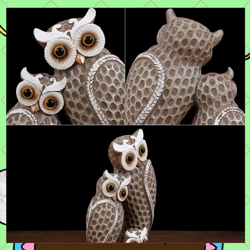 Owl Decorative Statue Sculpture Shelf Decor Figurine Cute Family Of Three Owl Figurines Resin Bird Sculptures Owl Decor-BAAQ
Owl Decorative Statue Sculpture Shelf Decor Figurine Cute Family Of Three Owl Figurines Resin Bird Sculptures Owl Decor-BAAQ