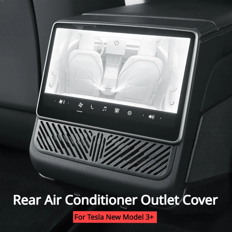 For Tesla New Model 3+ Highland 2024 Rear Air Conditioner Outlet Protective Cover Rear Exhaust Grille Dust Cover Car Accessories
For Tesla New Model 3+ Highland 2024 Rear Air Conditioner Outlet Protective Cover Rear Exhaust Grille Dust Cover Car Accessories