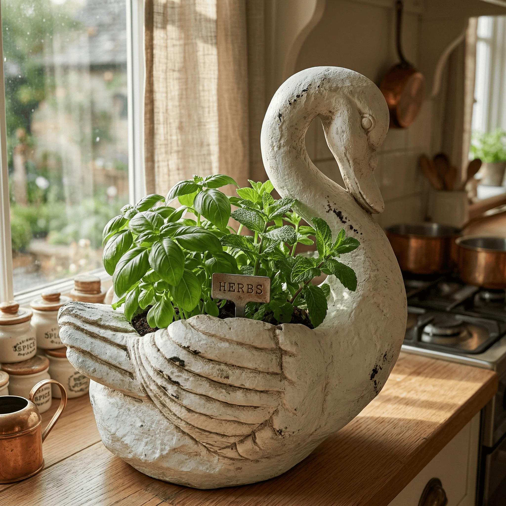 Retro Swan Shaped Plant Pot Outdoor Courtyard Balcony Green Plant Container Home Decorative Ornament Storage Box Moving Gift
Retro Swan Shaped Plant Pot Outdoor Courtyard Balcony Green Plant Container Home Decorative Ornament Storage Box Moving Gift