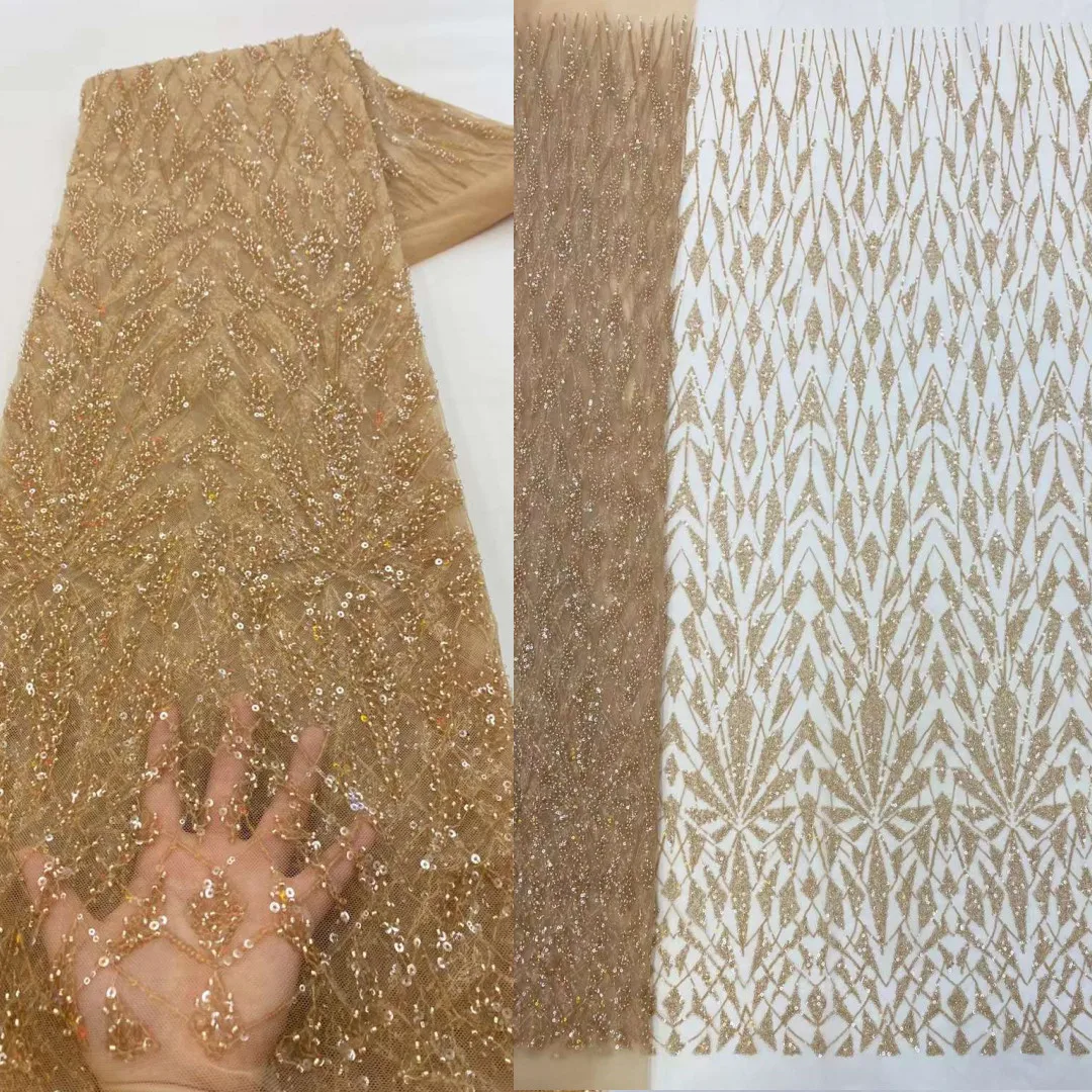 Beautiful Beaded fabric with Sequin embroidery French Tulle net lace African fabric lace For Evening dresses Party Weddings
Beautiful Beaded fabric with Sequin embroidery French Tulle net lace African fabric lace For Evening dresses Party Weddings