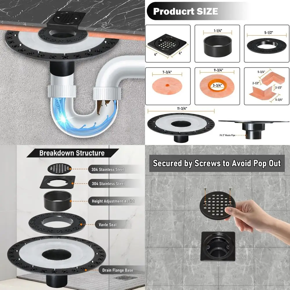 Комплект интегрированного душевого слива 2 дюйма с основанием из АБС-пластика, решеткой из нержавеющей стали 4 дюйма, водонепроницаемыми уплотнителями
Комплект интегрированного душевого слива 2 дюйма с основанием из АБС-пластика, решеткой из нержавеющей стали 4 дюйма, водонепроницаемыми уплотнителями