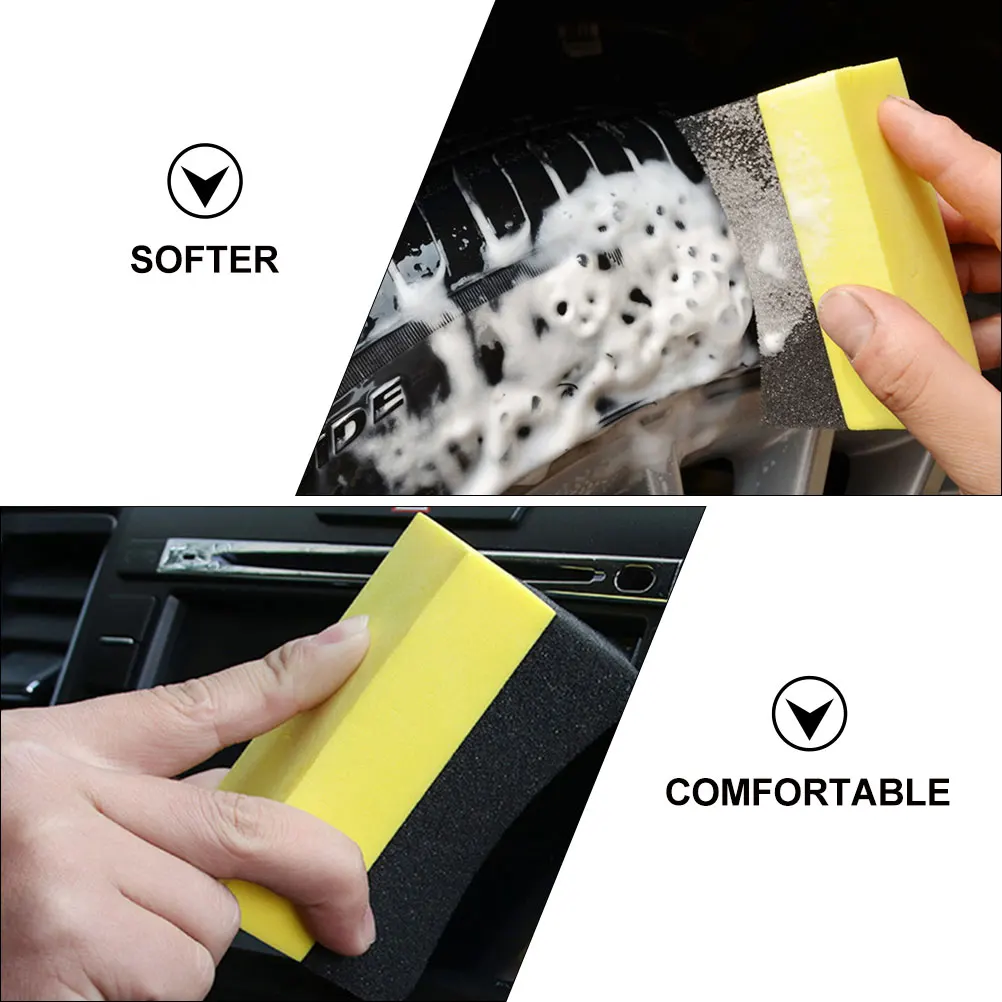 10pcs Wash Sponge Tire Shine Applicator Composite PE Non Scratch Cleaning Tire Dressing Applicator Pad Car Wax Pad
10pcs Wash Sponge Tire Shine Applicator Composite PE Non Scratch Cleaning Tire Dressing Applicator Pad Car Wax Pad