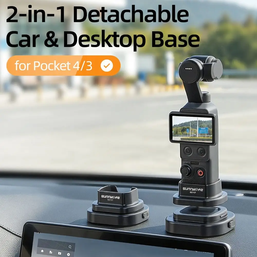 Detachable Desktop Base Adhesive Bottom 2-IN-1 Stand Holder Stable Lightweight Extension Mount for DJI Osmo Pocket 4 3
Detachable Desktop Base Adhesive Bottom 2-IN-1 Stand Holder Stable Lightweight Extension Mount for DJI Osmo Pocket 4 3