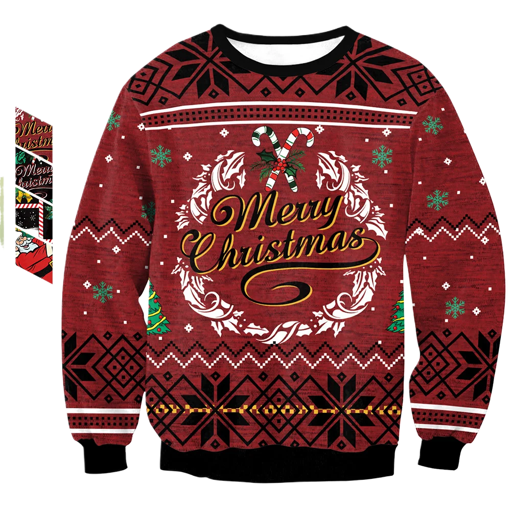 Christmas Clothing Christmas Deer Print Round Neck Long Sleeve Sweater Couple Clothing Women
Christmas Clothing Christmas Deer Print Round Neck Long Sleeve Sweater Couple Clothing Women