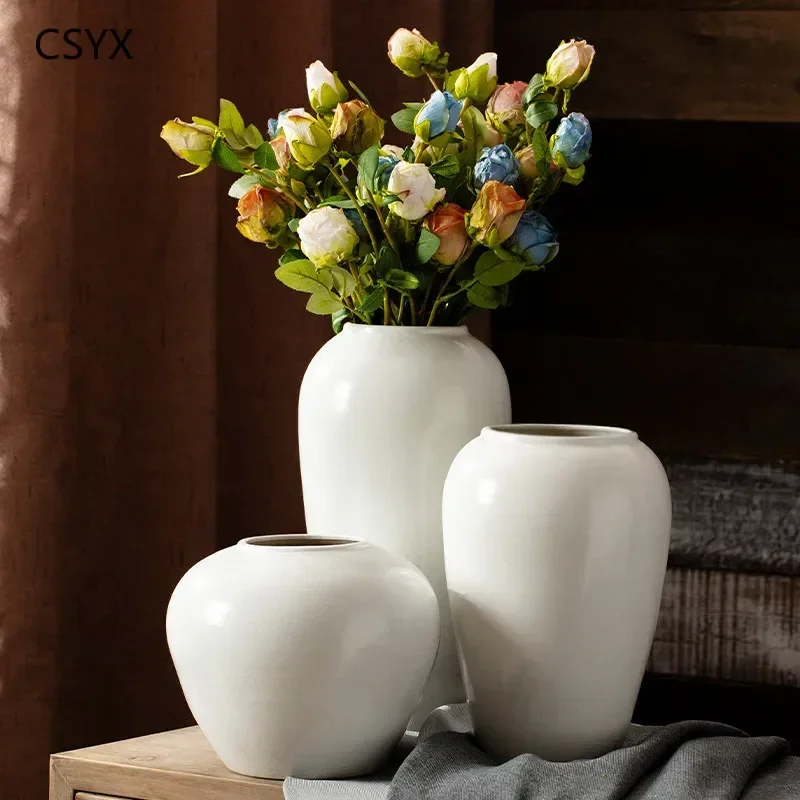 Jingdezhen Pure White Nordic Retro-Modern Ceramic Vase - Creative Decor for Dried Pomegranate Flowers, Room & Chambre Accent
Jingdezhen Pure White Nordic Retro-Modern Ceramic Vase - Creative Decor for Dried Pomegranate Flowers, Room & Chambre Accent