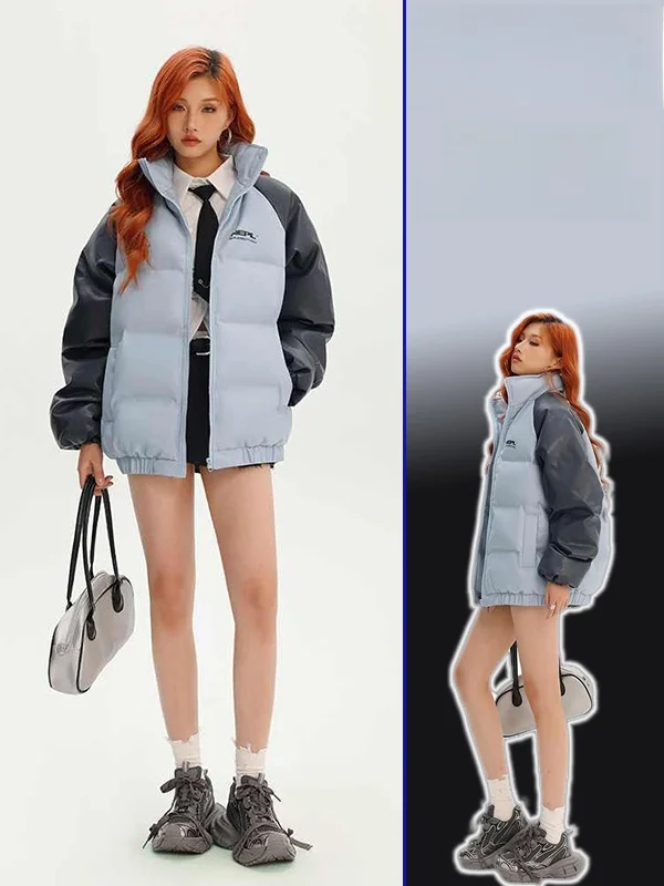 Утепленная хлопковая куртка оверсайз для женщин в уличном стиле, с воротником-стойкой, в стиле пэчворк, модная повседневная верхняя одежда
Утепленная хлопковая куртка оверсайз для женщин в уличном стиле, с воротником-стойкой, в стиле пэчворк, модная повседневная верхняя одежда