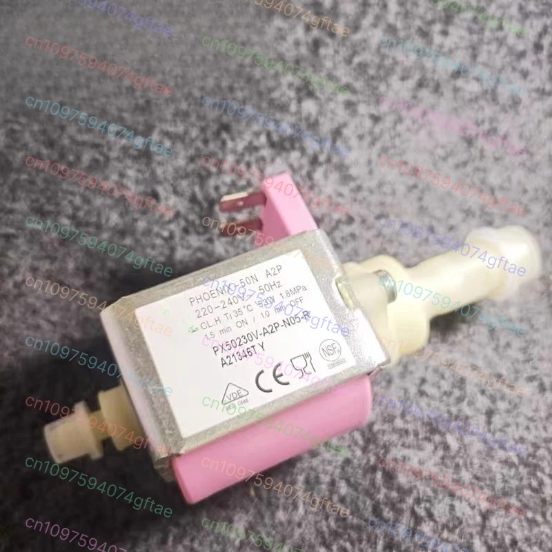 PHOENIX-50N Brand new Electromagnetic water pump,medical device,coffee machine,cleaning machine,pressure pump,pink colour
PHOENIX-50N Brand new Electromagnetic water pump,medical device,coffee machine,cleaning machine,pressure pump,pink colour