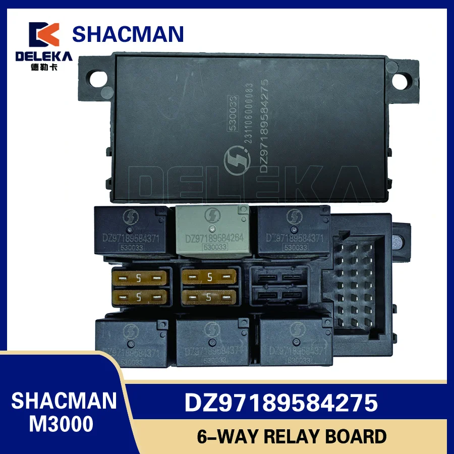 6-Way Relay Board Assembly DZ97189584275 for SHACMAN New M3000
6-Way Relay Board Assembly DZ97189584275 for SHACMAN New M3000